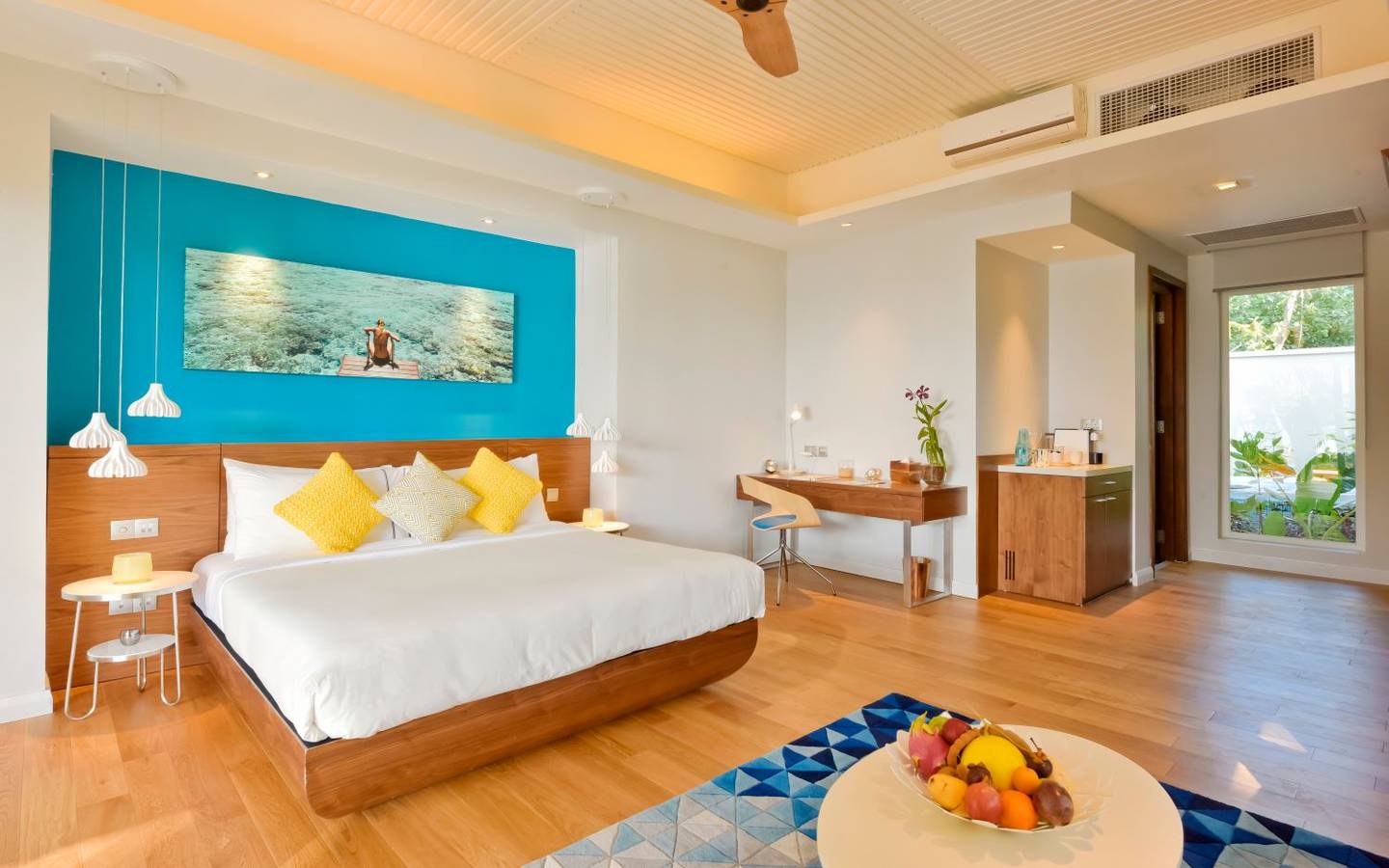 Kandima, Sunset Beach Pool Villa with Swirl Pool, Schlafzimmer