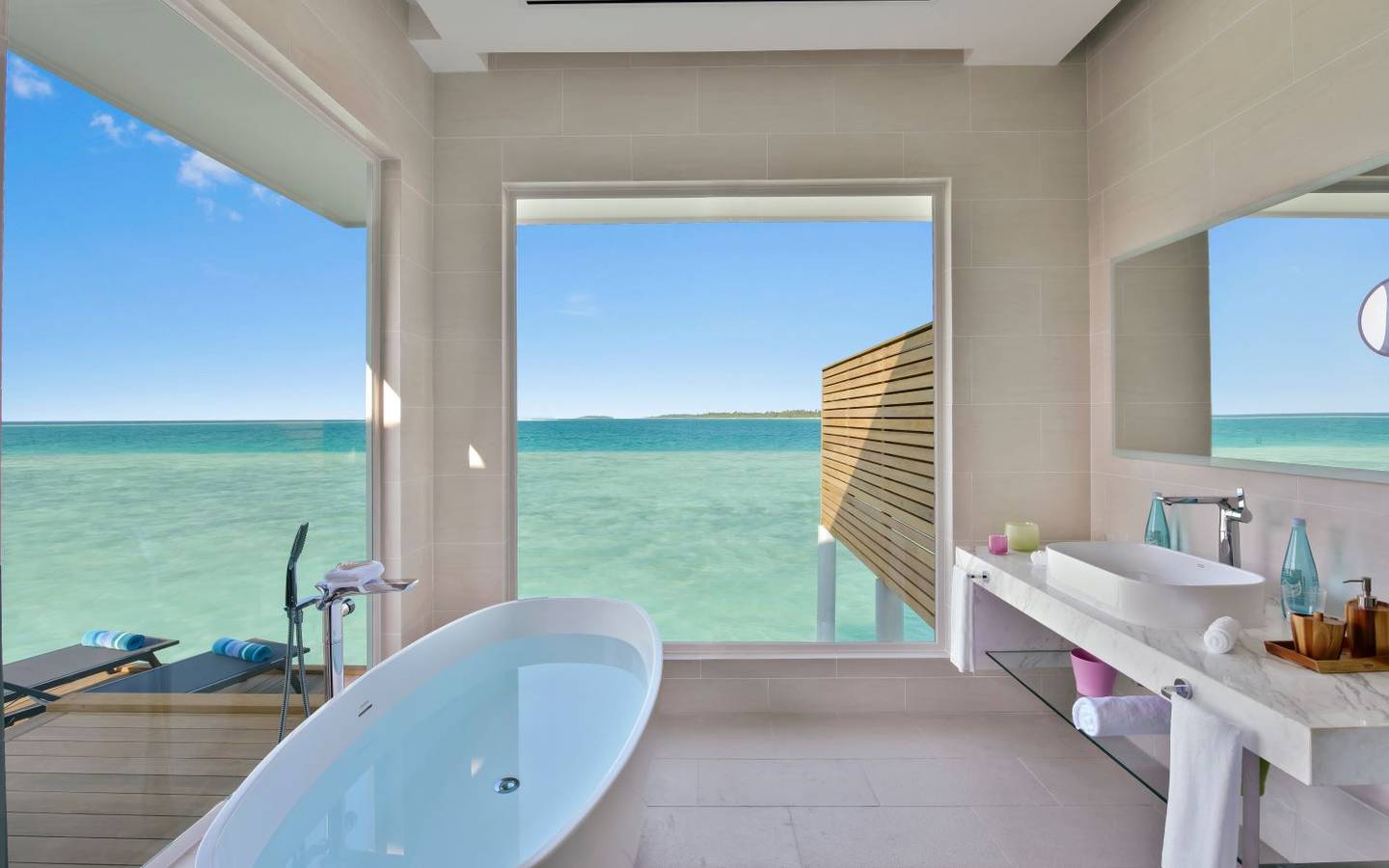 Kandima, Aqua Villa, Badezimmer