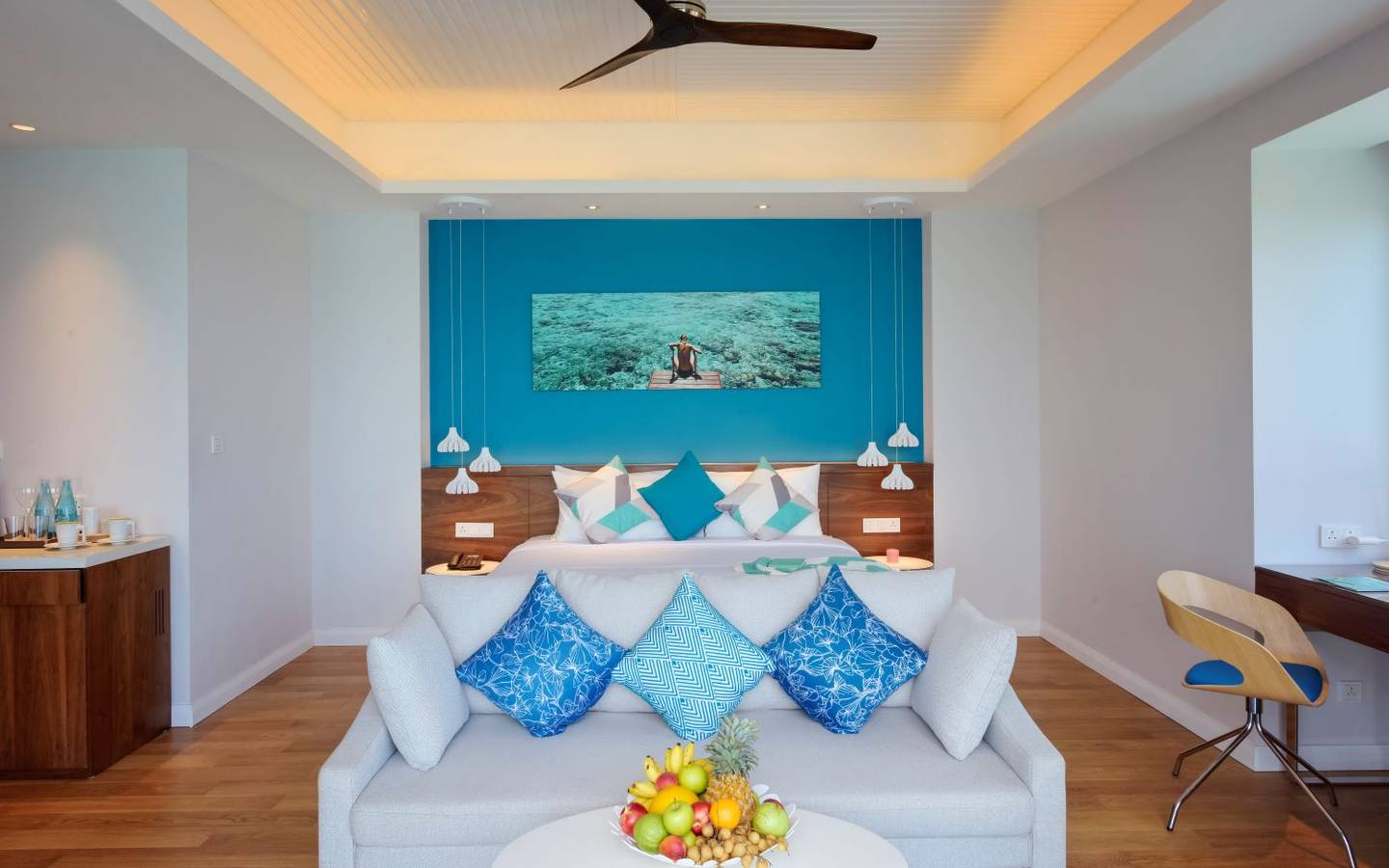 Kandima, Aqua Villa, Schlafzimmer