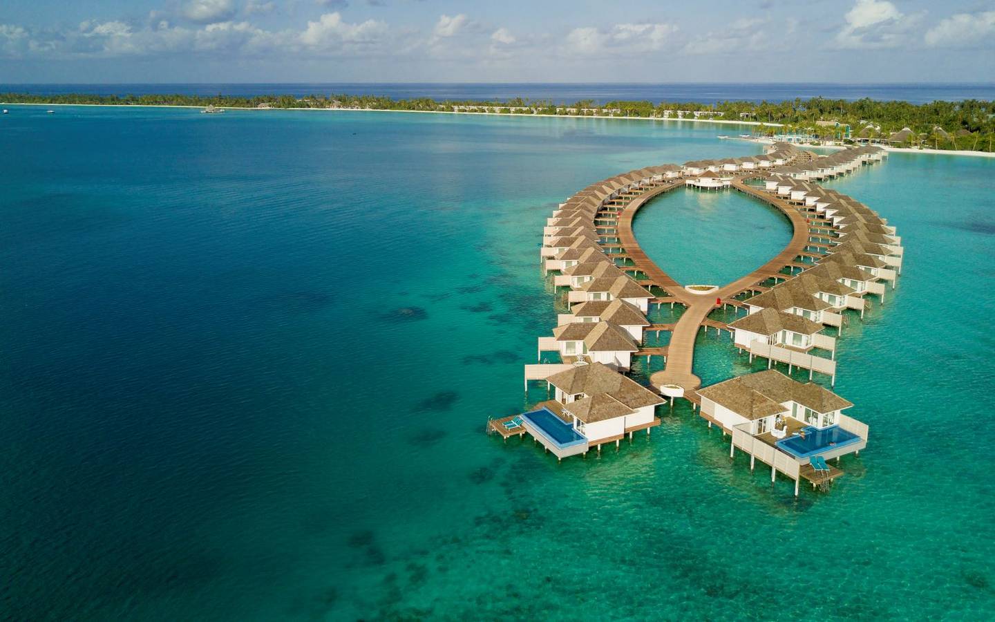 Kandima, Sunset Aqua Pool Suite, Luftaufnahme