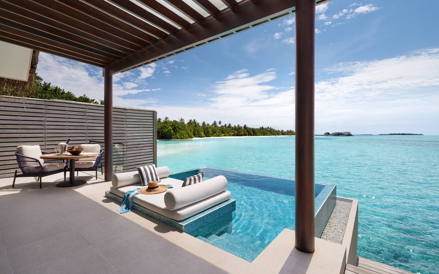 Niyama Private Islands - Over Pool Villa Deck Overlooking Indian Ocean