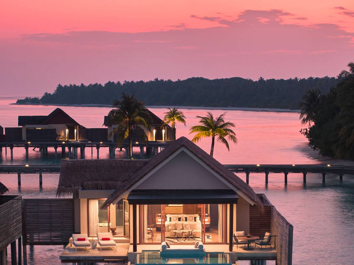 Niyama Private Islands - Over Pool Villa Exterior Bliss by Sunset