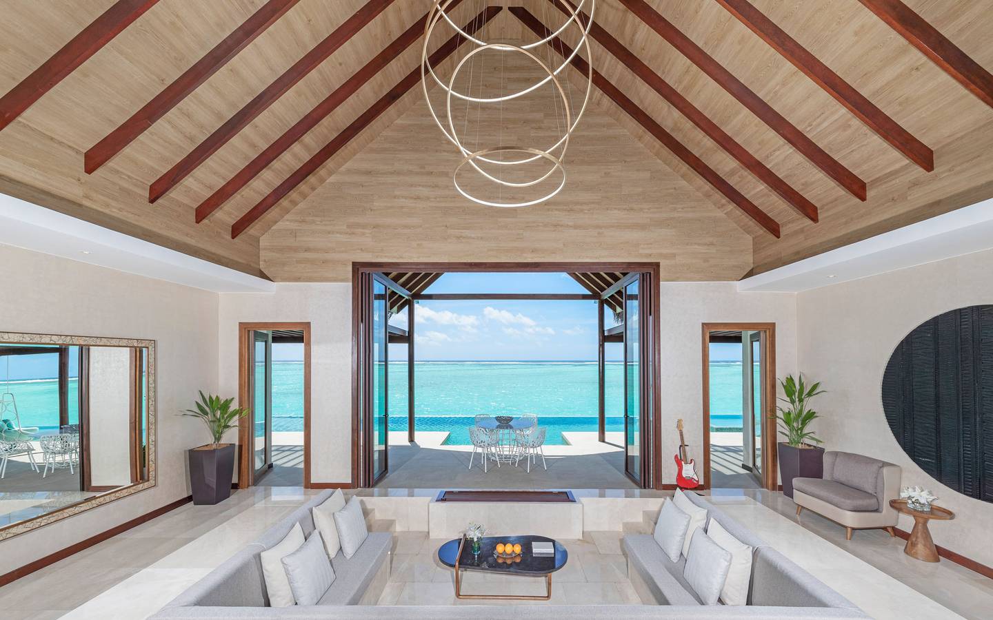 Niyama Private Islands - Two Bedroom Ocean Pool Pavilion Living Room