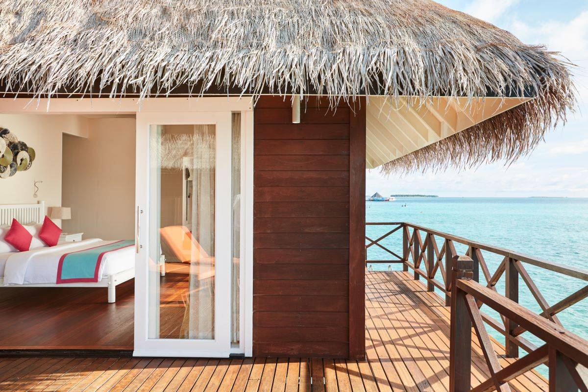Sun Siyam Vilu Reef, Malediven, Sunset Reef Villa, Terrasse