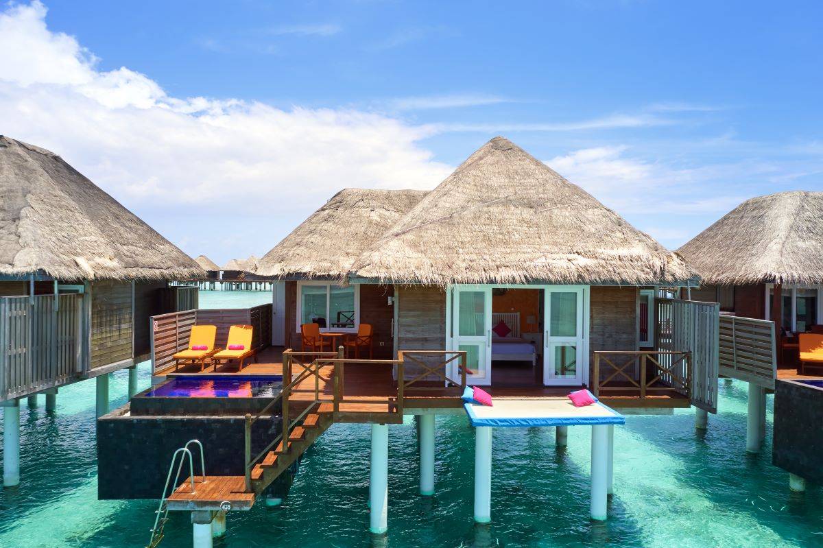 Sun Siyam Vilu Reef, Malediven, Water Villa with Pool, Außenansicht