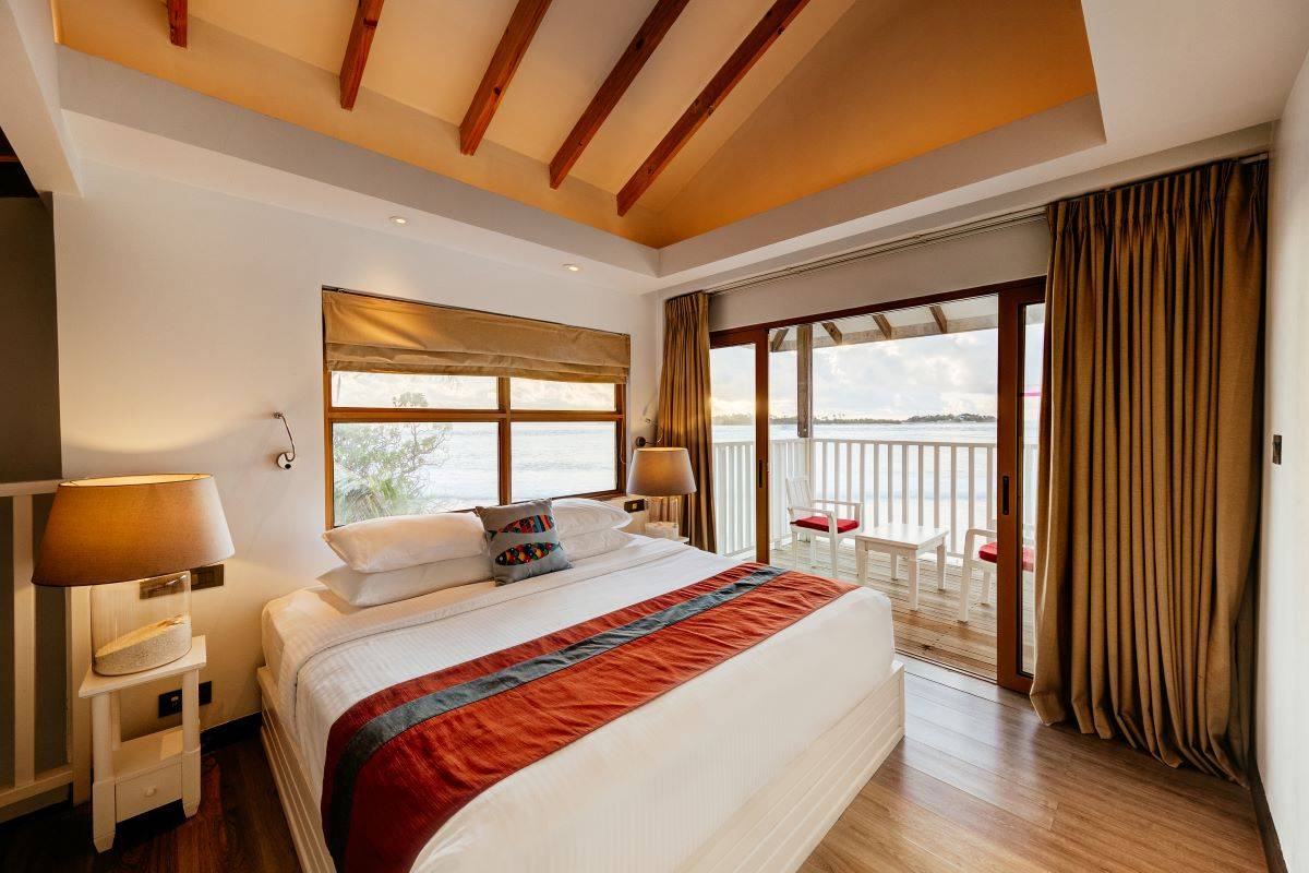 Cinnamon Dhonveli Maledives, Malediven, Duplex Garden Bungalow, Schlafzimmer