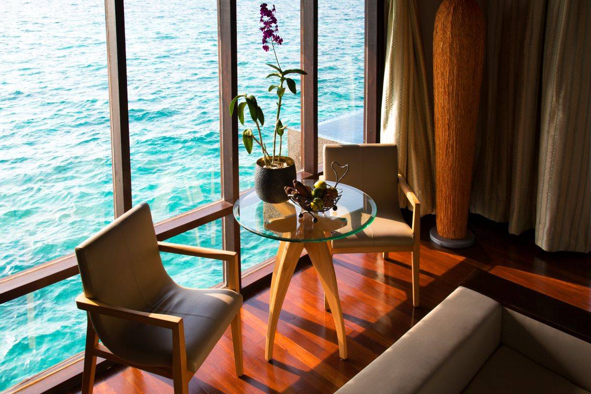 Coco Bodu Hithi, Malediven, Coco Residence, Sitzecke