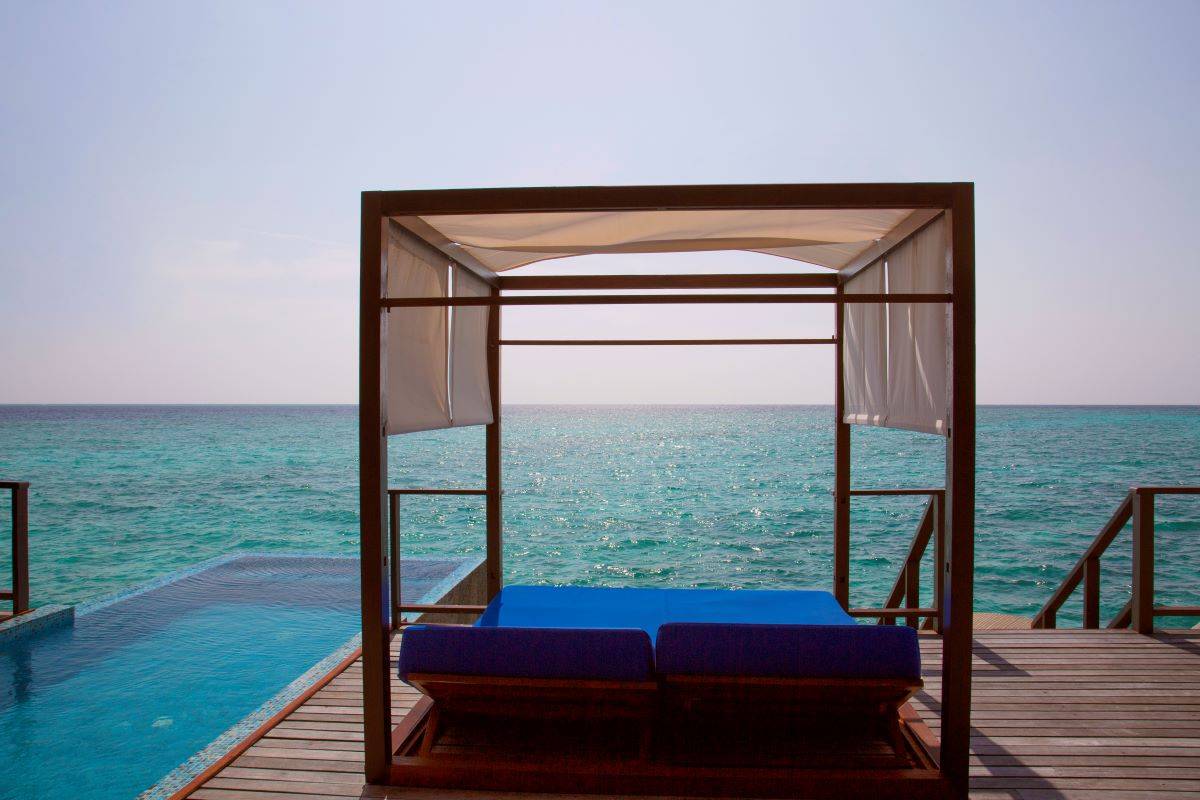 Coco Bodu Hithi, Malediven, Coco Residence, Himmelbett