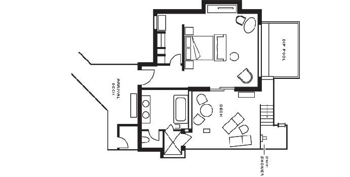Grundriss, Sunset Water Villa with Pool, Four Seasons Resort Maldives at Kuda Huraa