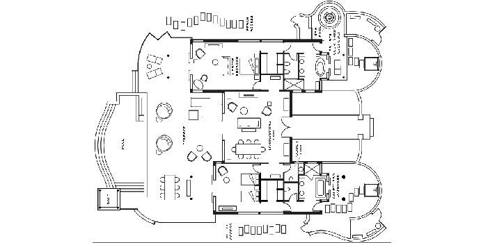 Grundriss, Two Bedroom Royal Beach Villa, Four Seasons Resort Maldives at Kuda Huraa