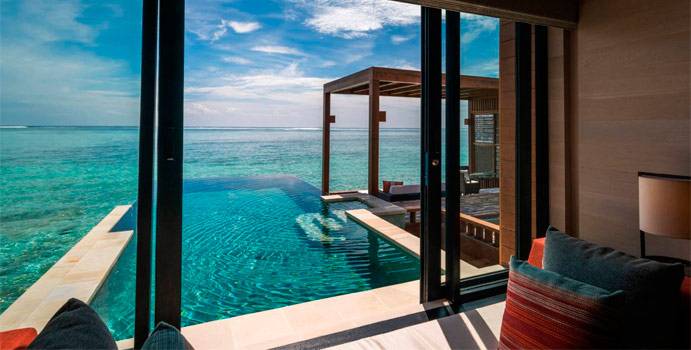 Pool, Sunrise Water Villa with Pool, Four Seasons Resort Maldives at Kuda Huraa