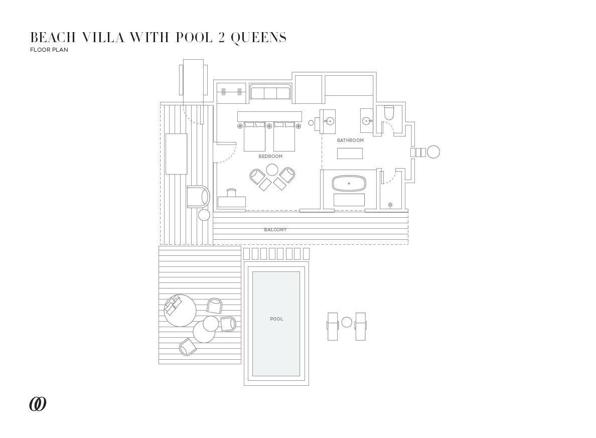 Beach Villa with Pool