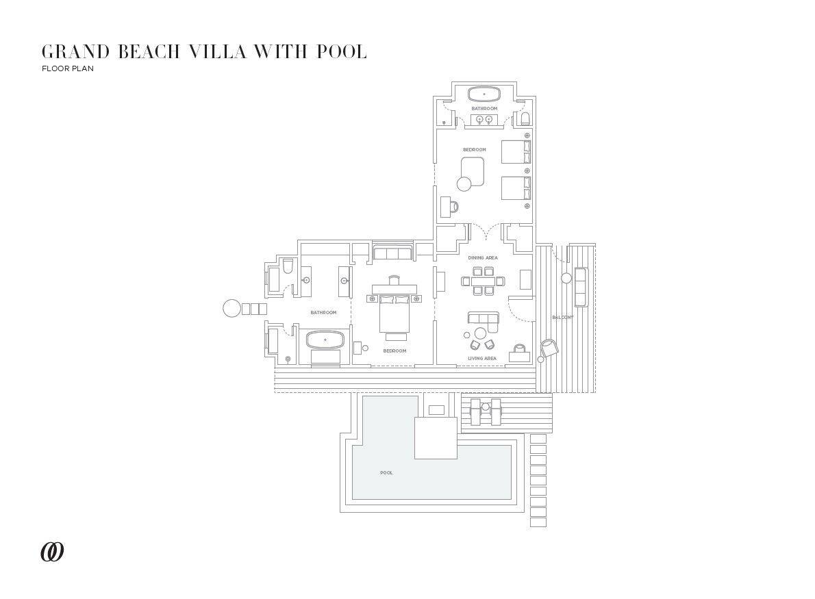 Grand Beach Villa with Pool