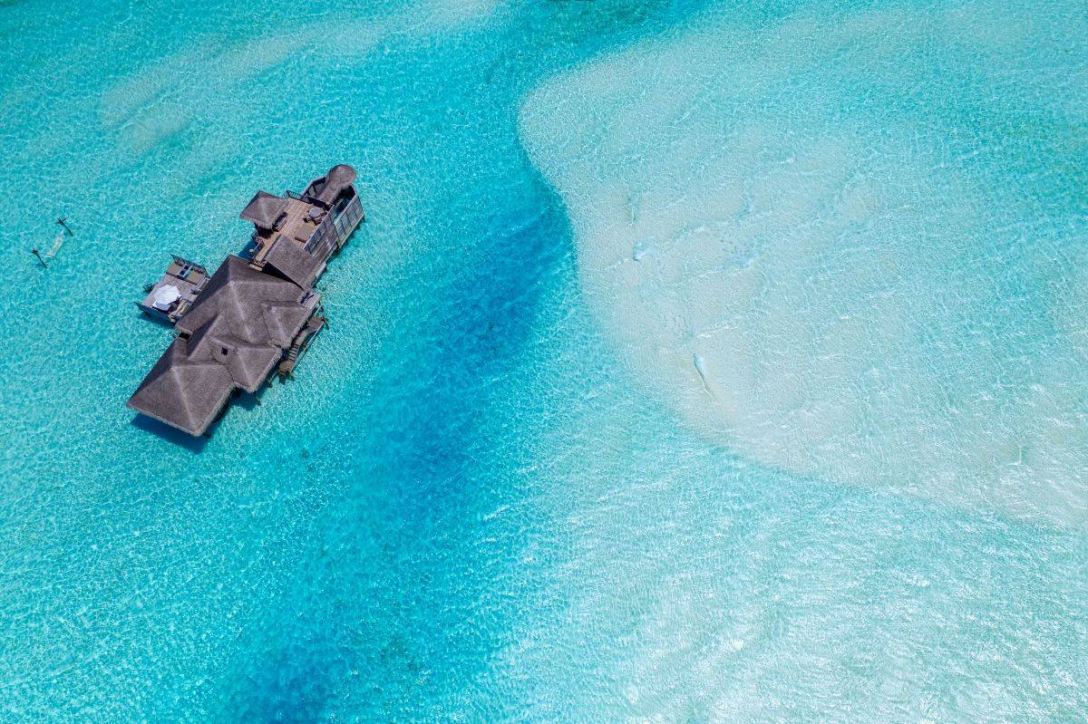 Gili Lankanfushi, Island View Crusoe Residence, Luftaufnahme