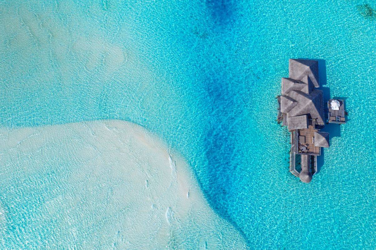 Gili Lankanfushi, Island View Crusoe Residence, Aerial
