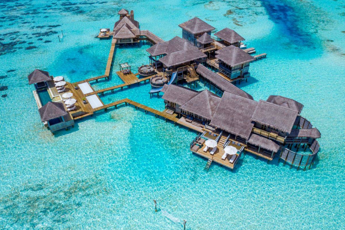 Gili Lankanfushi, The Private Reserve, Drohnenaufnahme