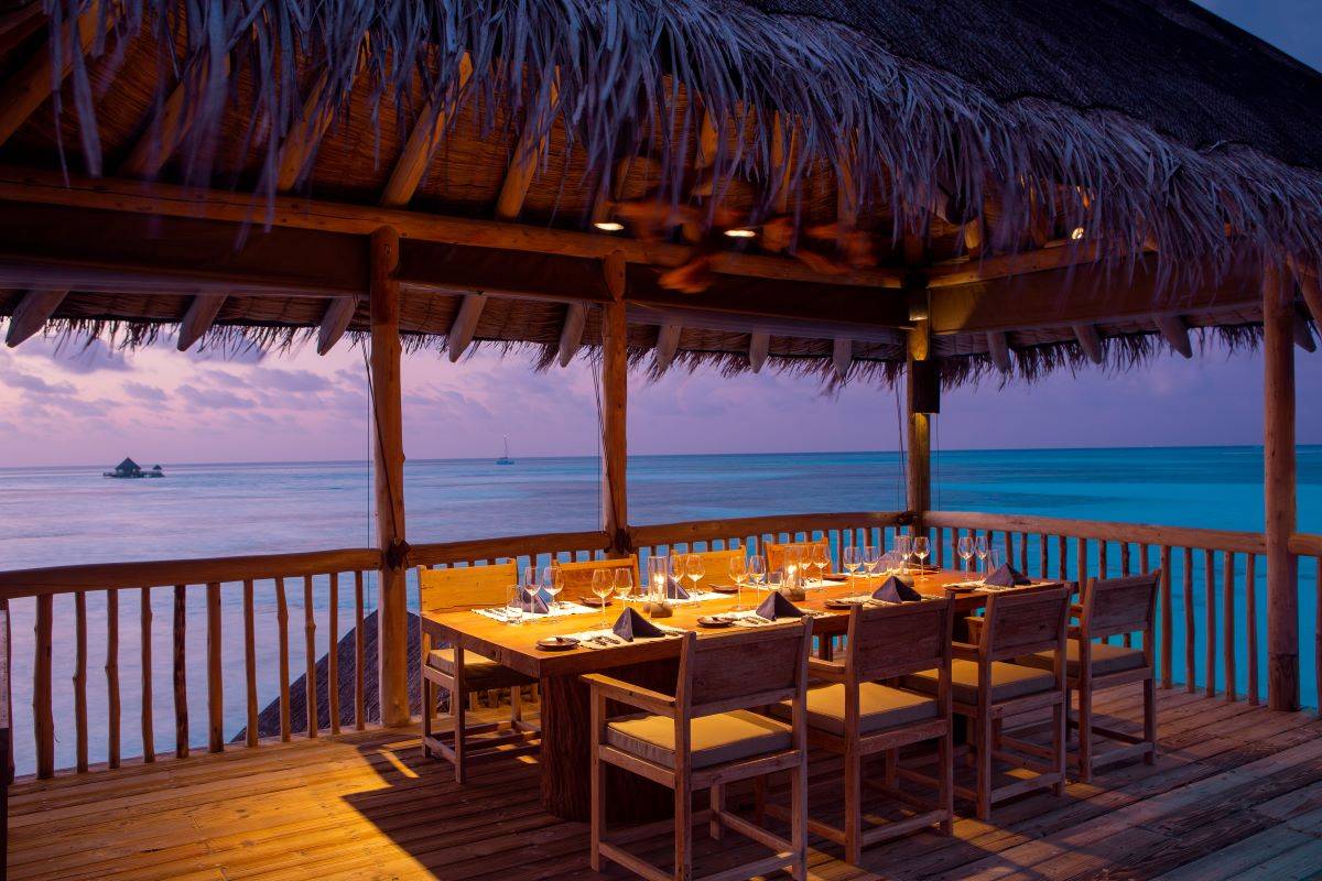 Gili Lankanfushi, The Private Reserve, Essbereich Rooftop