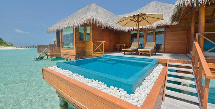 Pool, Lagoon Bungalow with Pool, Huvafen Fushi Maldives