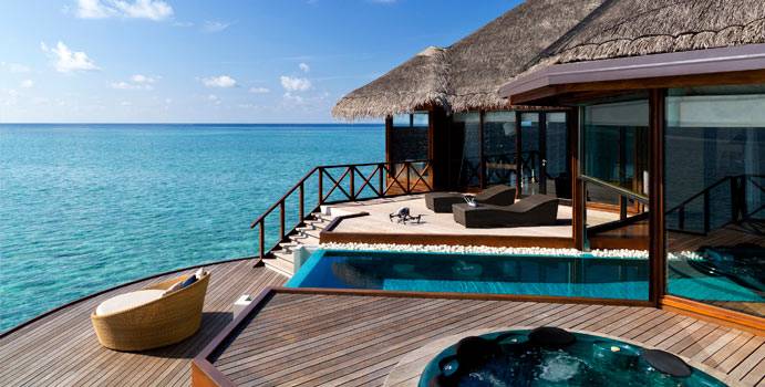 Pool Sonnenterrasse, Two Bedroom Ocean Pavilion with Pool, Huvafen Fushi Maldives