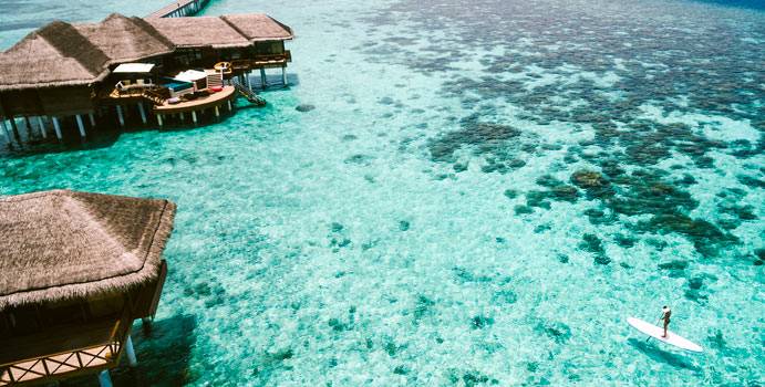 Luftaufnahme,Two Bedroom Ocean Pavilion with Pool, Huvafen Fushi Maldives