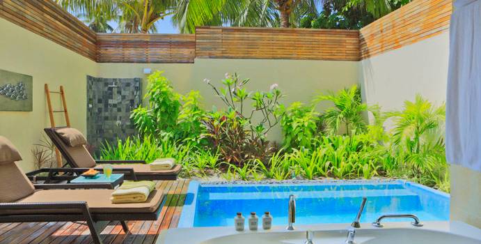 Pool & Bad, Garden Pool Villa, Kurumba Maldives