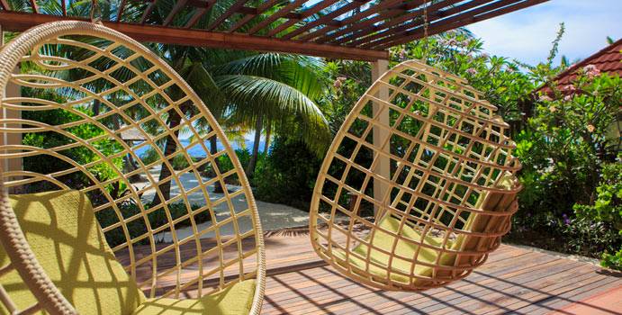 Terrasse, Presidential Pool Villa, Kurumba Maldives