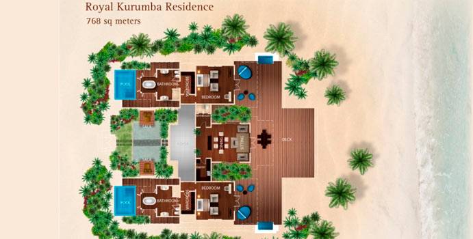 Grundriss, Royal Kurumba Residence, Kurumba Maldives