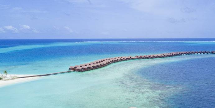 Luftaufnahme, Lagoon Water Villa, Grand Park Kodhipparu