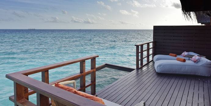 Terreasse, Lagoon Water Villa, Grand Park Kodhipparu