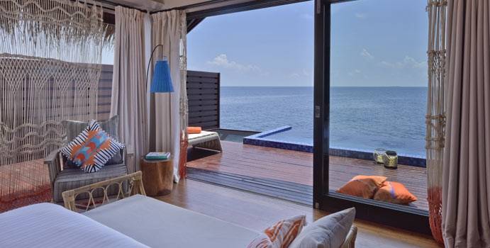 Terrasse, Ocean Pool Water Villa, Grand Park Kodhipparu