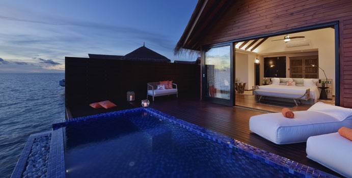 Pool, Lagoon Pool Water Villa, Grand Park Kodhipparu