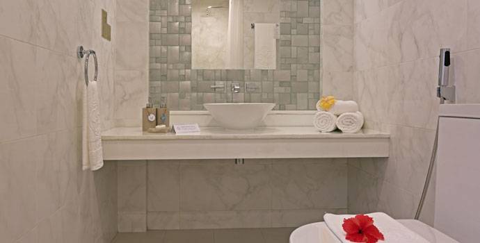 Badezimmer, Deluxe Room, Malahini Kuda Bandos