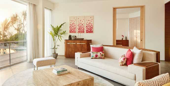 Wohnzimmer, Beach Villa mit Pool, Jumeirah Maldives