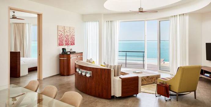 Wohnzimmer, Prestige Water Villa mit Pool, Jumeirah Maldives