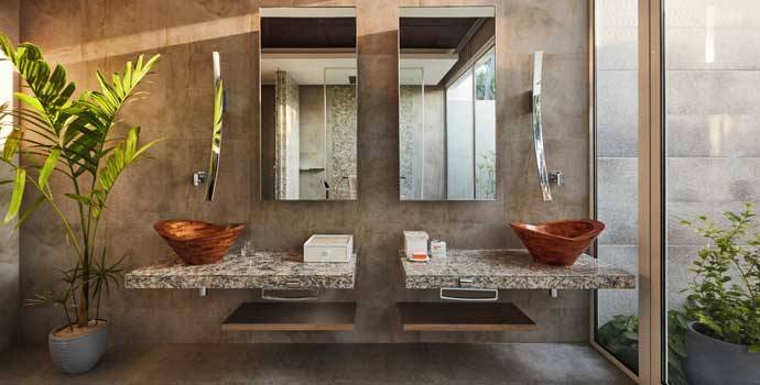 Badezimmer, Two Bedroom Beach Residence, Jumeirah Maldives