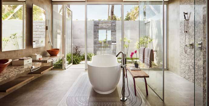 Badezimmer, Two Bedroom Beach Residence, Jumeirah Maldives