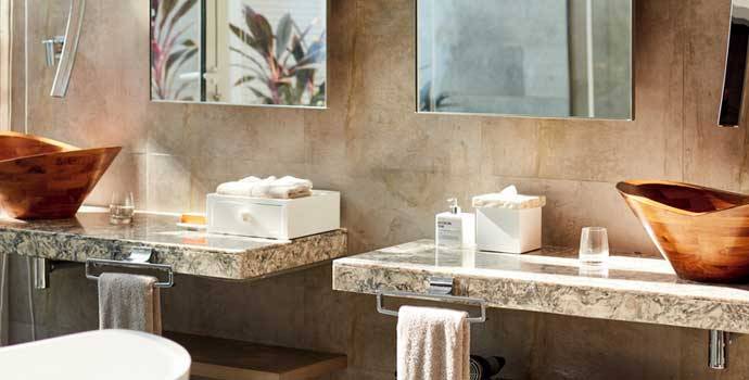 Badezimmer, Two Bedroom Beach Residence, Jumeirah Maldives