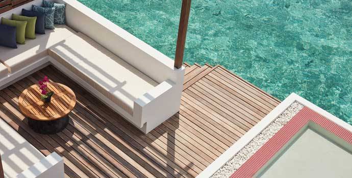 Terrasse, Over Water Residences, Jumeirah Maldives