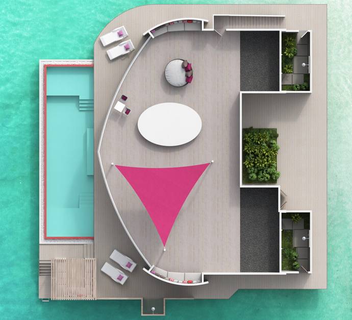 Floorplan, Over Water Residences, Jumeirah Maldives