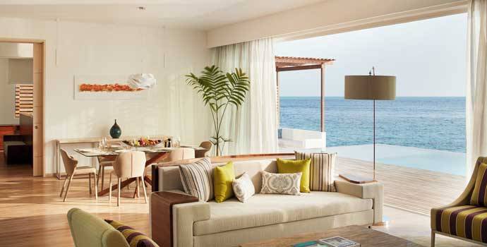 Wohnbereich, Over Water Residences, Jumeirah Maldives