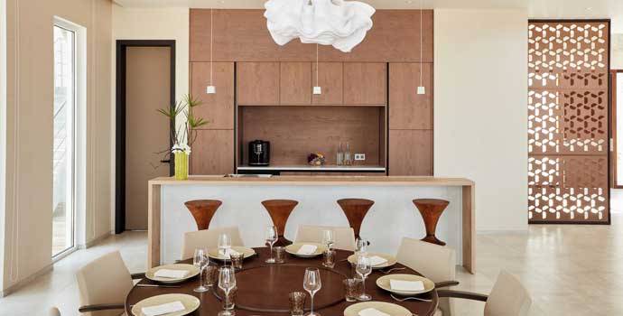 Esszimmer, Three Bedroom Beach Retreat, Jumeirah Maldives