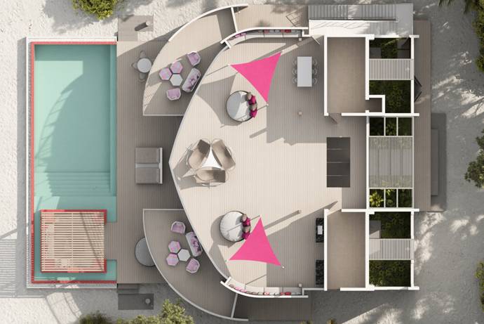 Floorplan, Three Bedroom Beach Retreat, Jumeirah Maldives