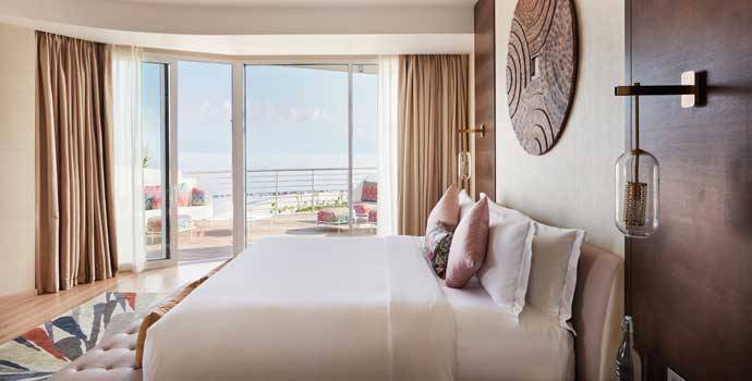 Schlafzimmer, Three Bedroom Beach Retreat, Jumeirah Maldives