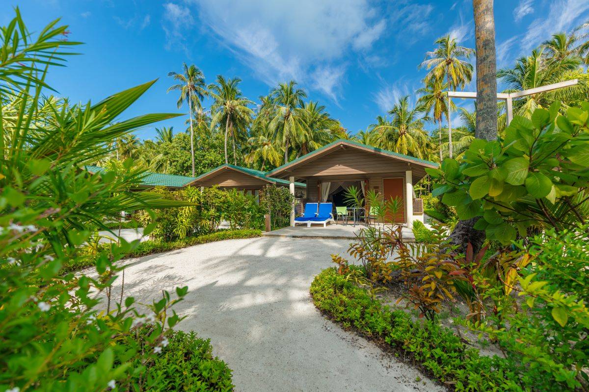 Meeru Island Resort, Malediven, Jacuzzi Beach Villas, Außenansicht