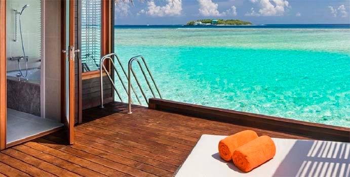 terrasse, Water Bungalows, Sheraton Full Moon Resort & SPA