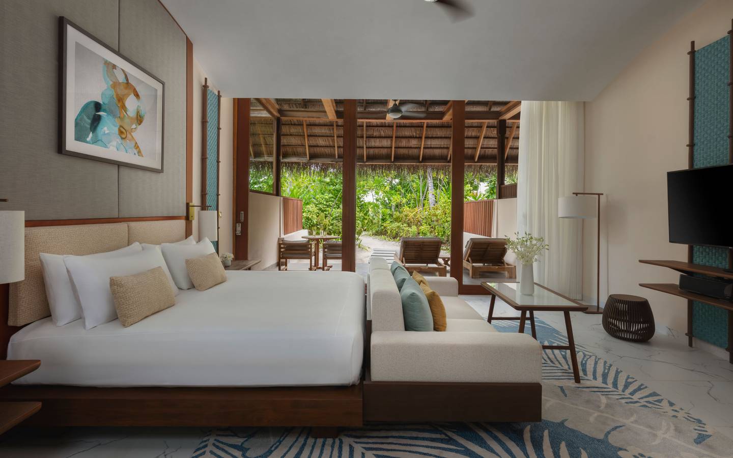 Conrad_Maldives_Rangali_Beach_Villa_Wohnen_Schlafen