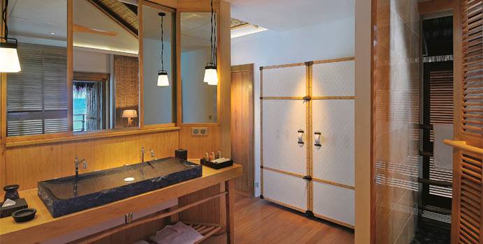 Badezimmer, Water Villa, Constance Moofushi Resort