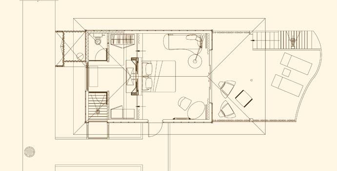 Grundriss, Water Villa, Constance Moofushi Resort