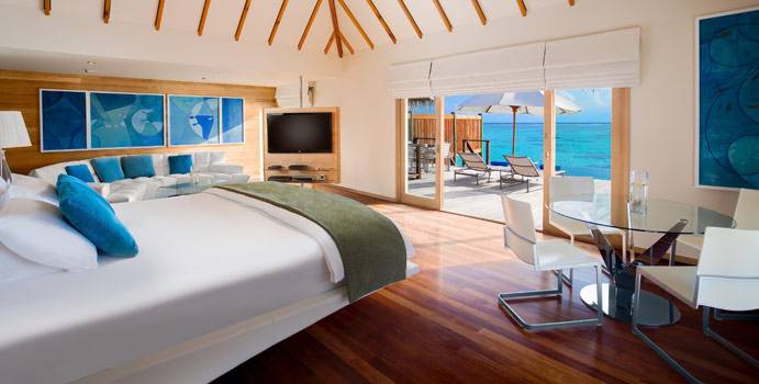 Wohnen, Premier Water Villa, Conrad Maldives Rangali Island