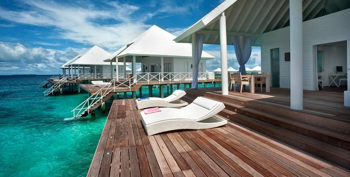 Terrasse, Water Villa, Diamonds Thudufushi Island Resort